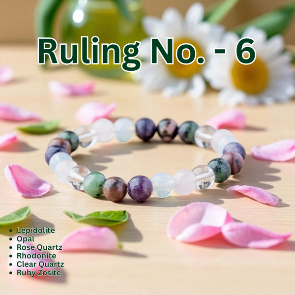 Divine Harmony Crystal Bracelet – Ruling Number 6 Energy Aligner