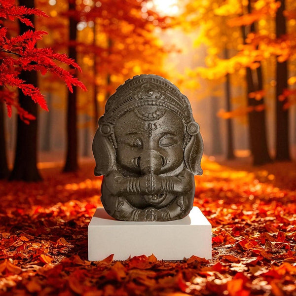 Pyrite Baby Ganesha Statue
