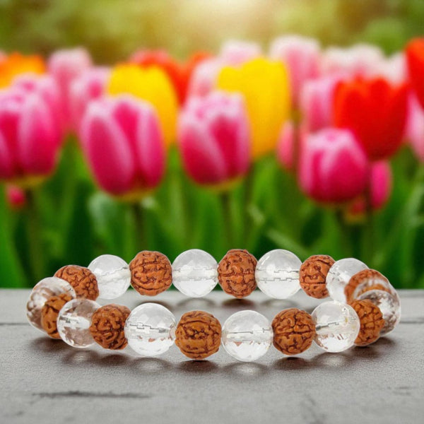 Rudraksha Crystal Bracelet